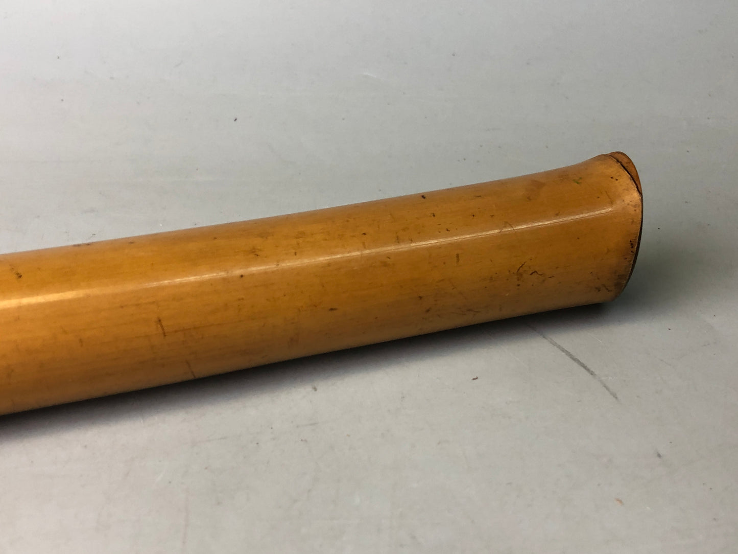 Y7930 SHAKUHACHI Bamboo flute Kinko style signed Japan antique