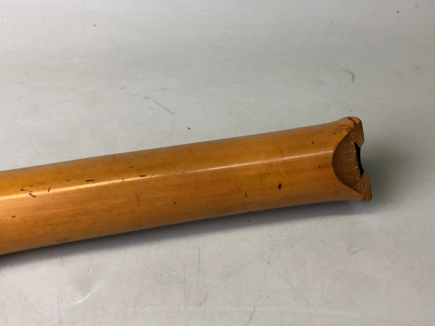Y7930 SHAKUHACHI Bamboo flute Kinko style signed Japan antique