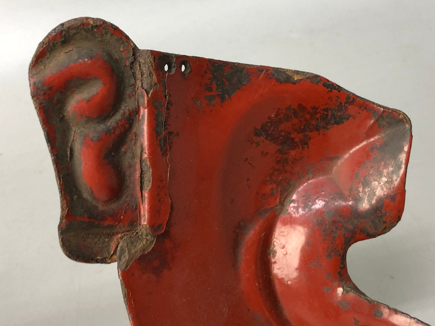 Y7944 MENPO Iron samurai face guard visor arms bugu yoroi Japan antique gear