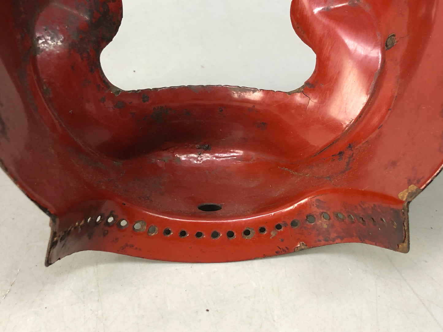 Y7944 MENPO Iron samurai face guard visor arms bugu yoroi Japan antique gear