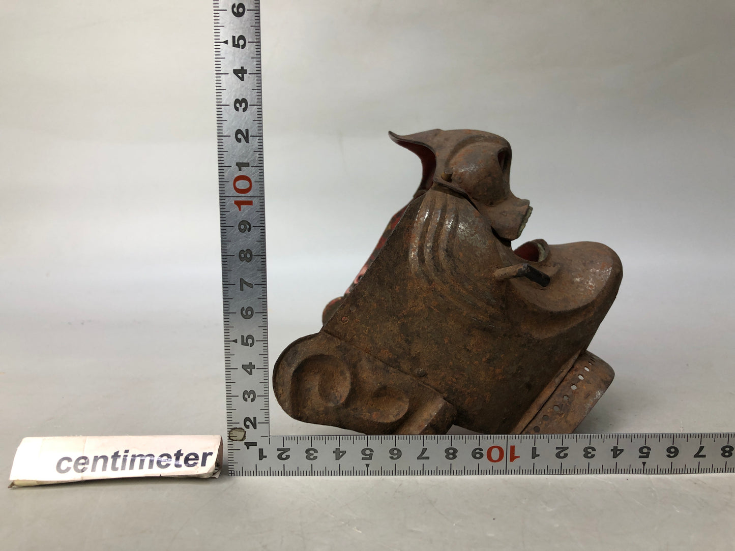 Y7944 MENPO Iron samurai face guard visor arms bugu yoroi Japan antique gear