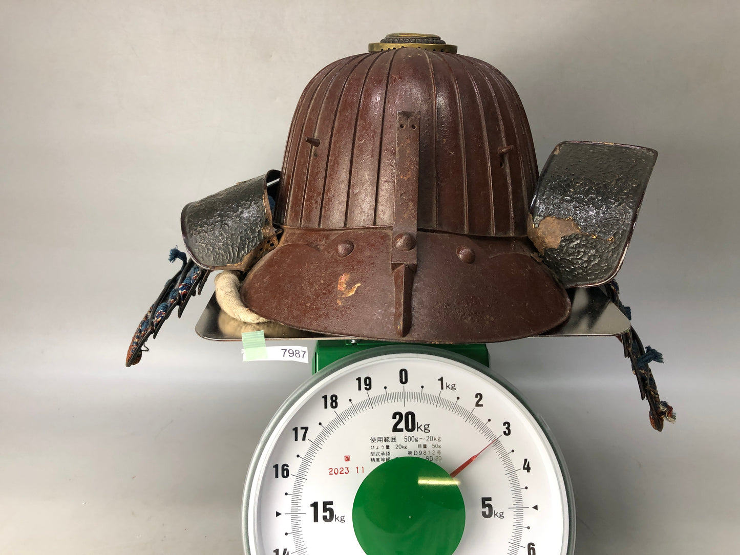 Y7987 KABUTO 32 seam Samurai helmet iron armor Japan antique arms bugu yoroi