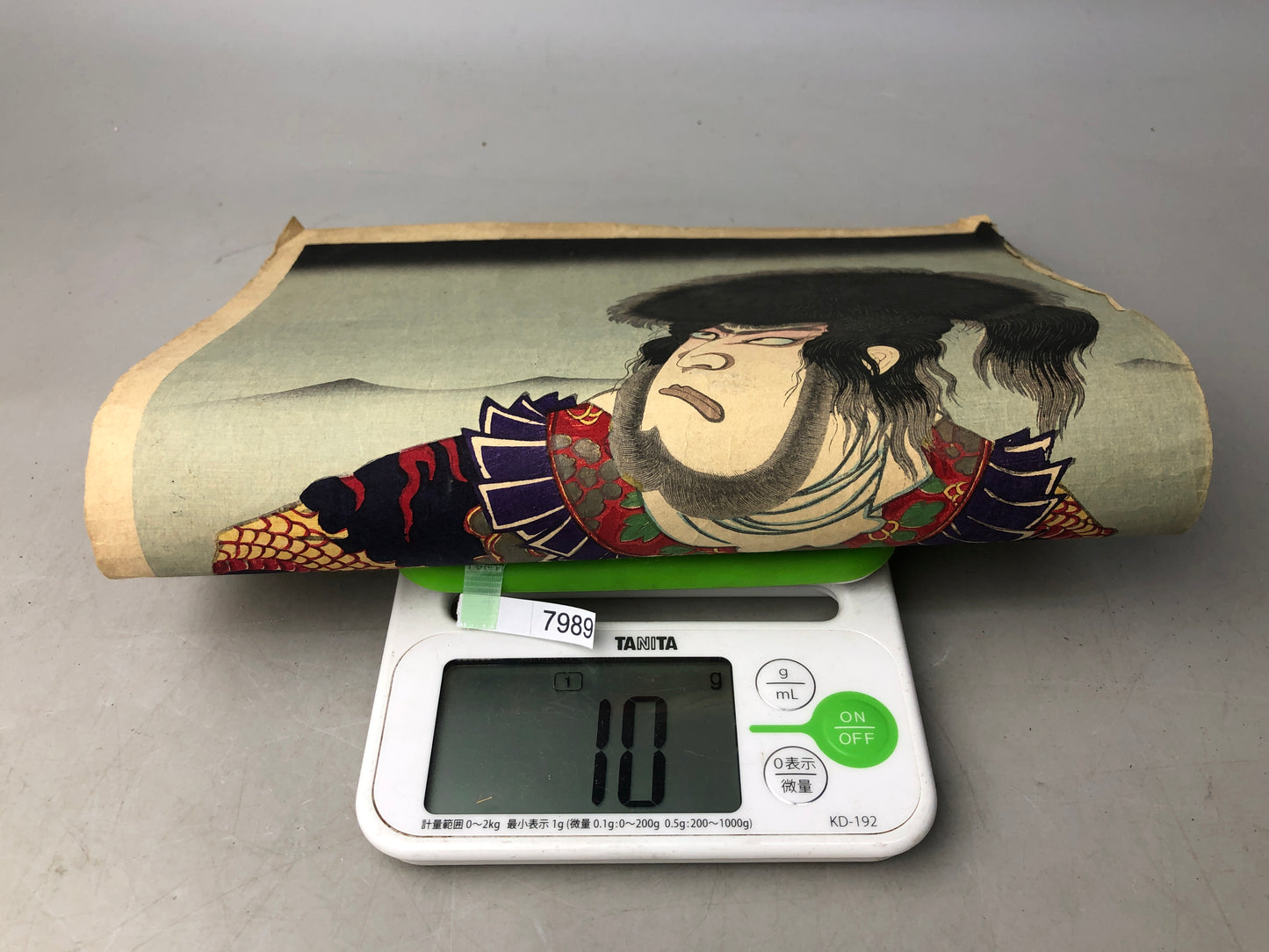 Y7989 WOODBLOCK PRINT unknown artist Kabuki actor 2 pieces Japan Ukiyoe antique