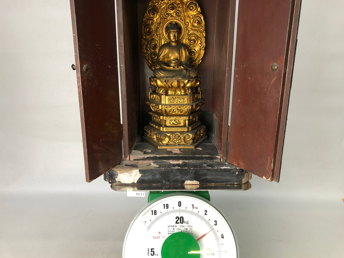 Y8011 STATUE Buddha figurine shrine Buddhism Buddhist art Japan antique figure