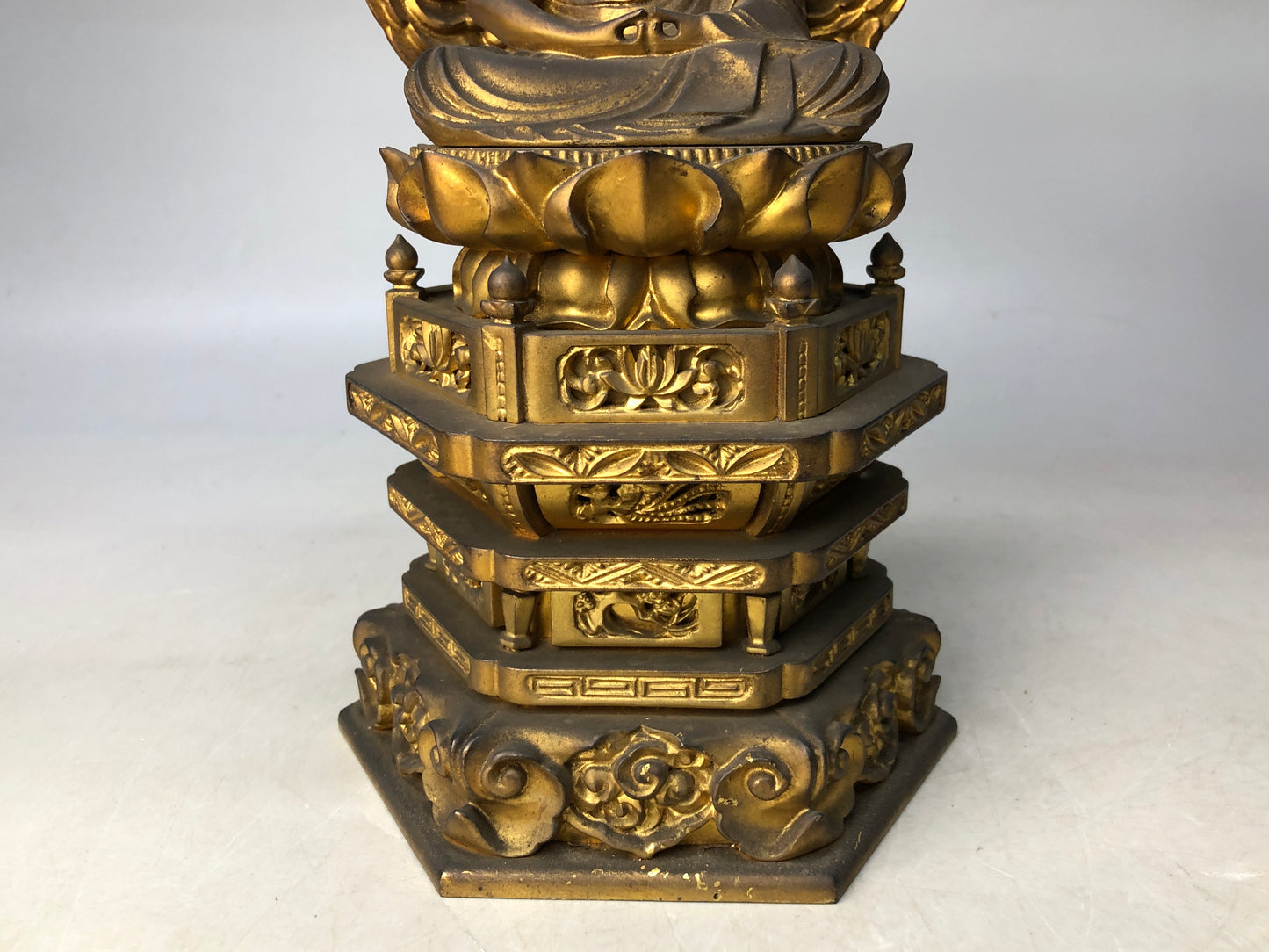 Y8011 STATUE Buddha figurine shrine Buddhism Buddhist art Japan antique figure