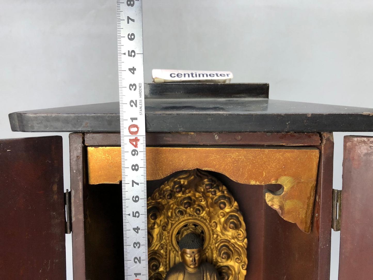 Y8011 STATUE Buddha figurine shrine Buddhism Buddhist art Japan antique figure