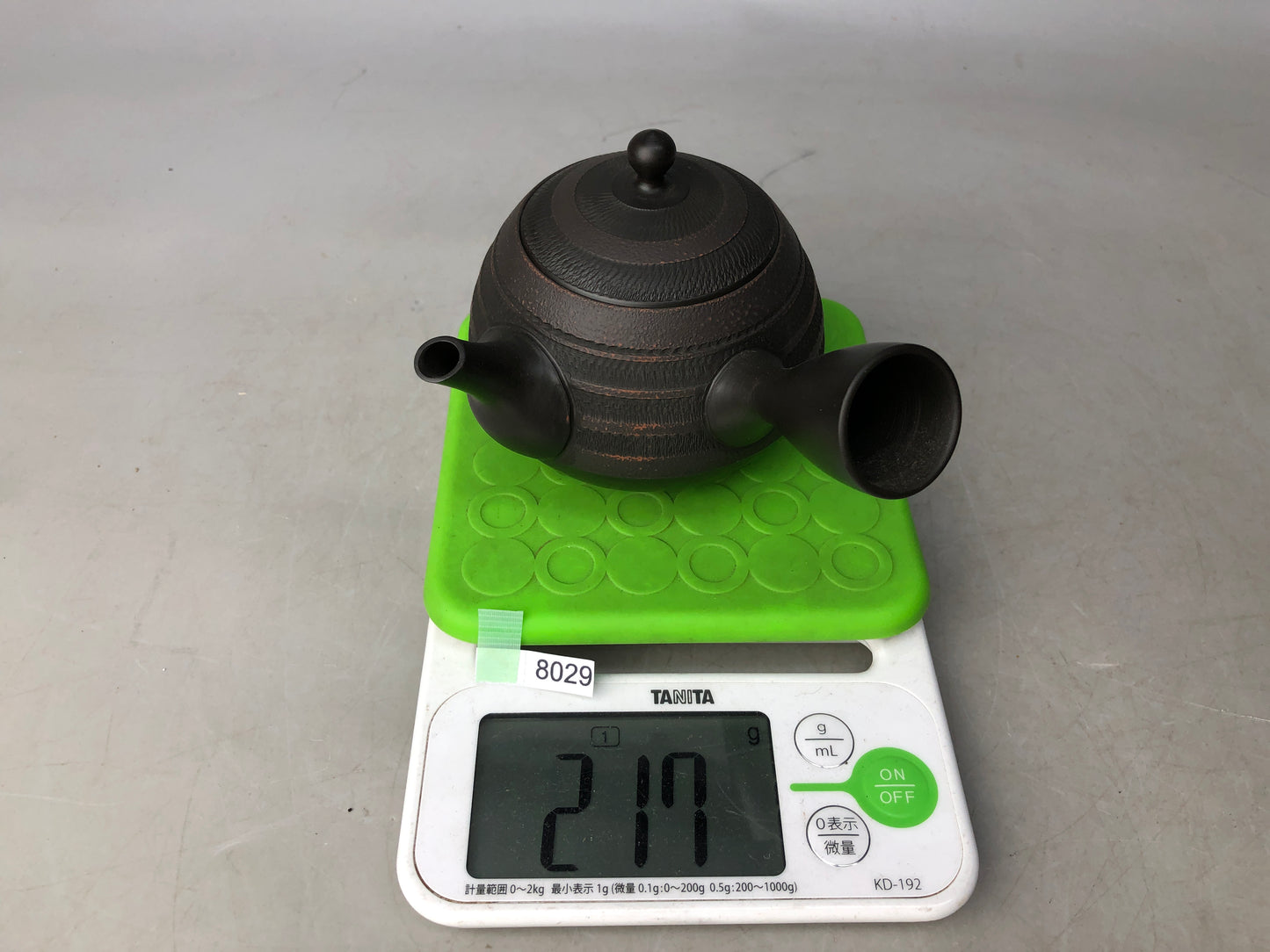 Y8029 KYUSU Tokoname-ware tea pot teapot signed black Japan antique tableware