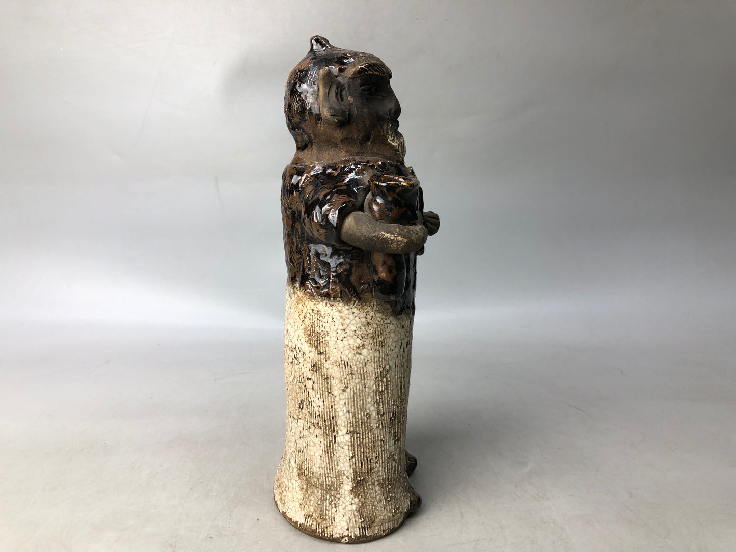 Y8031 OKIMONO Koseto candlestick holder southern barbarian Japan antique decor