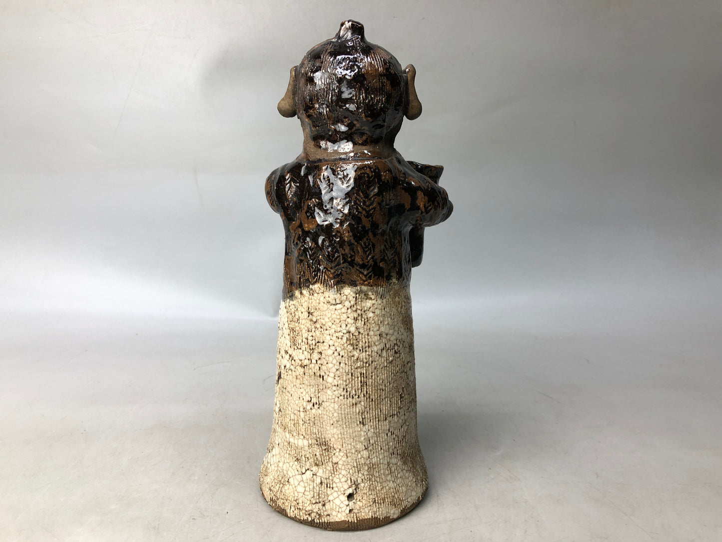 Y8031 OKIMONO Koseto candlestick holder southern barbarian Japan antique decor