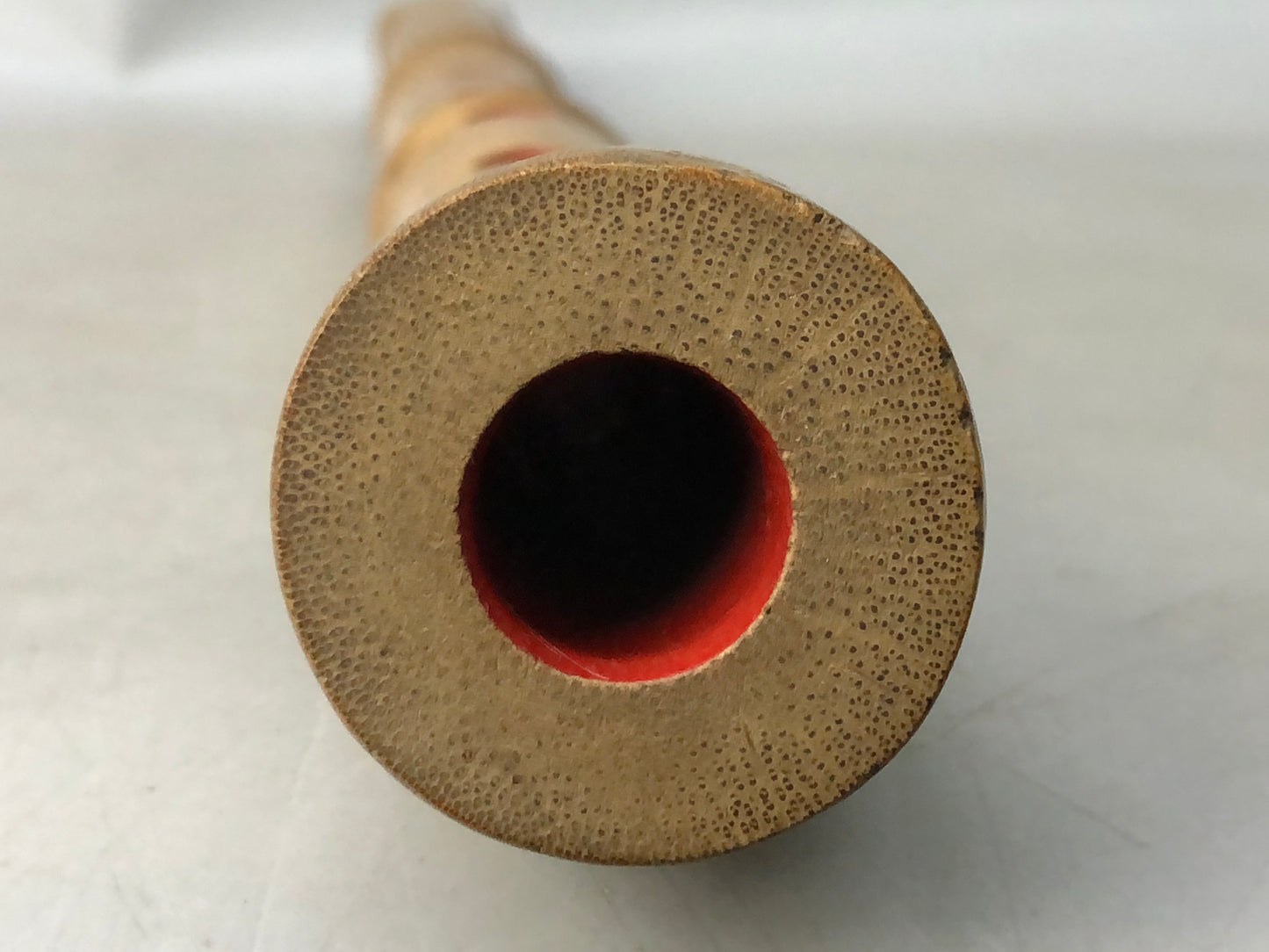 Y8048 SHAKUHACHI Bamboo flute single piece Japan antique musical instrument