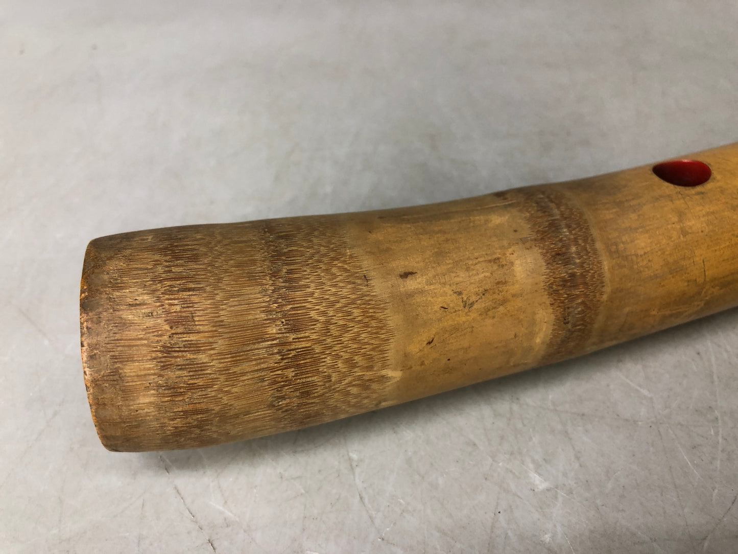 Y8048 SHAKUHACHI Bamboo flute single piece Japan antique musical instrument