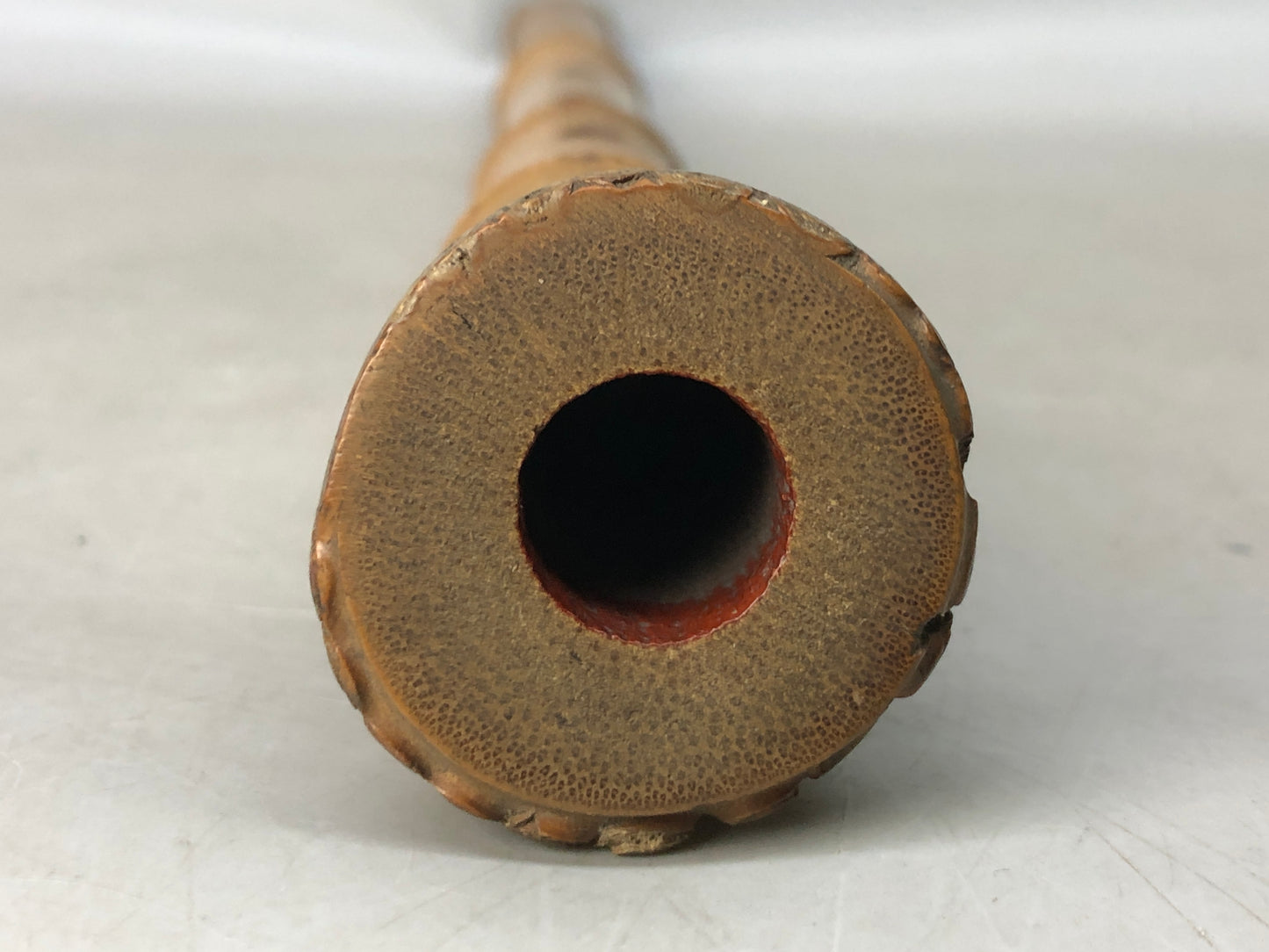 Y8053 SHAKUHACHI Bamboo flute single piece Japan antique musical instrument