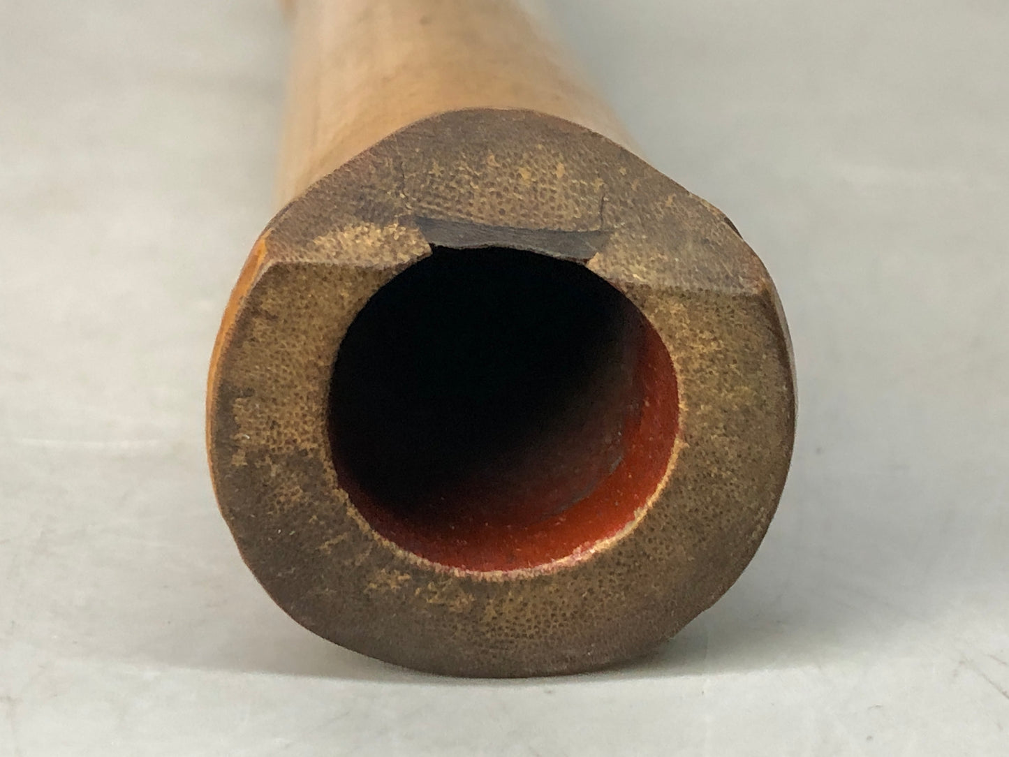 Y8053 SHAKUHACHI Bamboo flute single piece Japan antique musical instrument