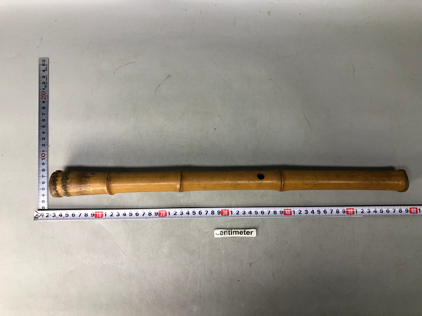 Y8053 SHAKUHACHI Bamboo flute single piece Japan antique musical instrument