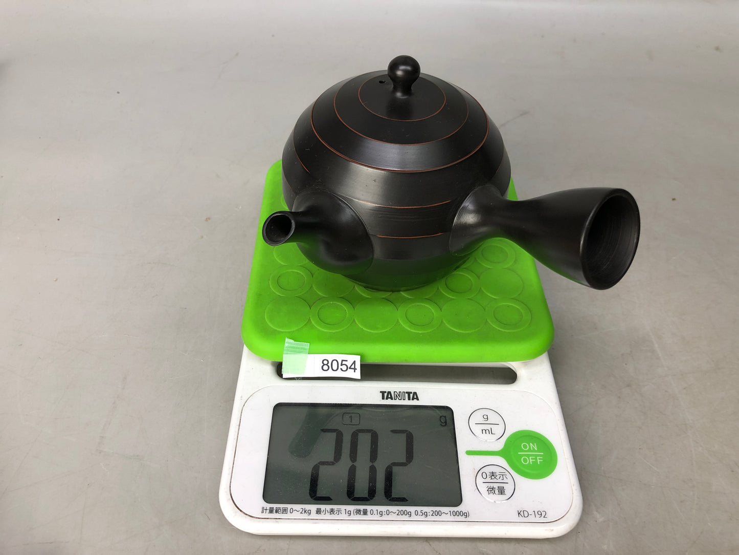 Y8054 KYUSU Tokoname-ware teapot tea pot signed Japan antique tableware