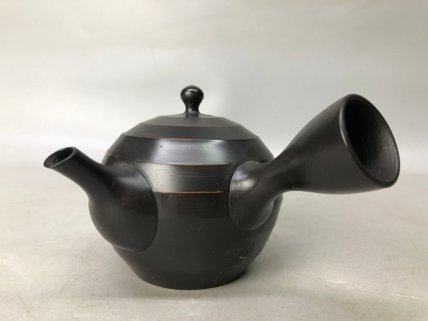 Y8054 KYUSU Tokoname-ware teapot tea pot signed Japan antique tableware