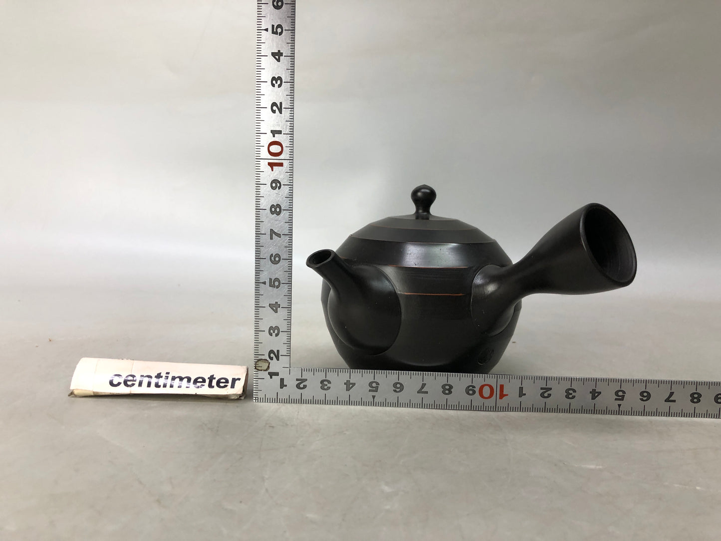 Y8054 KYUSU Tokoname-ware teapot tea pot signed Japan antique tableware