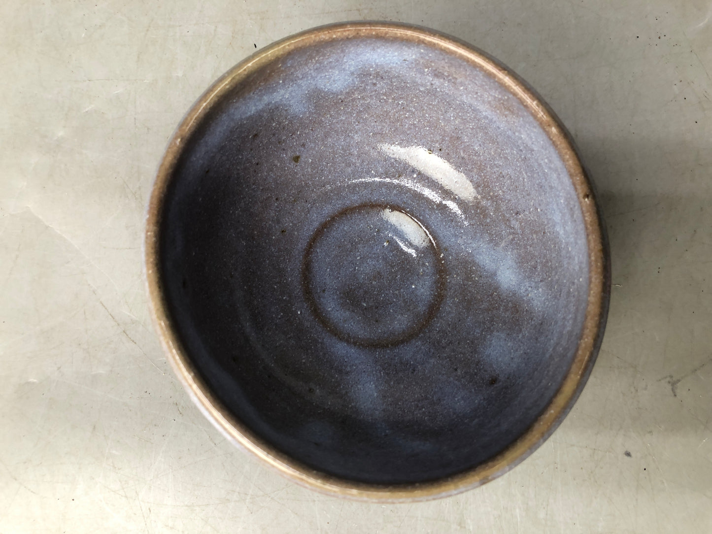 Y8060 CHAWAN Seto-ware bowl signed box Japan antique tea ceremony pottery cup