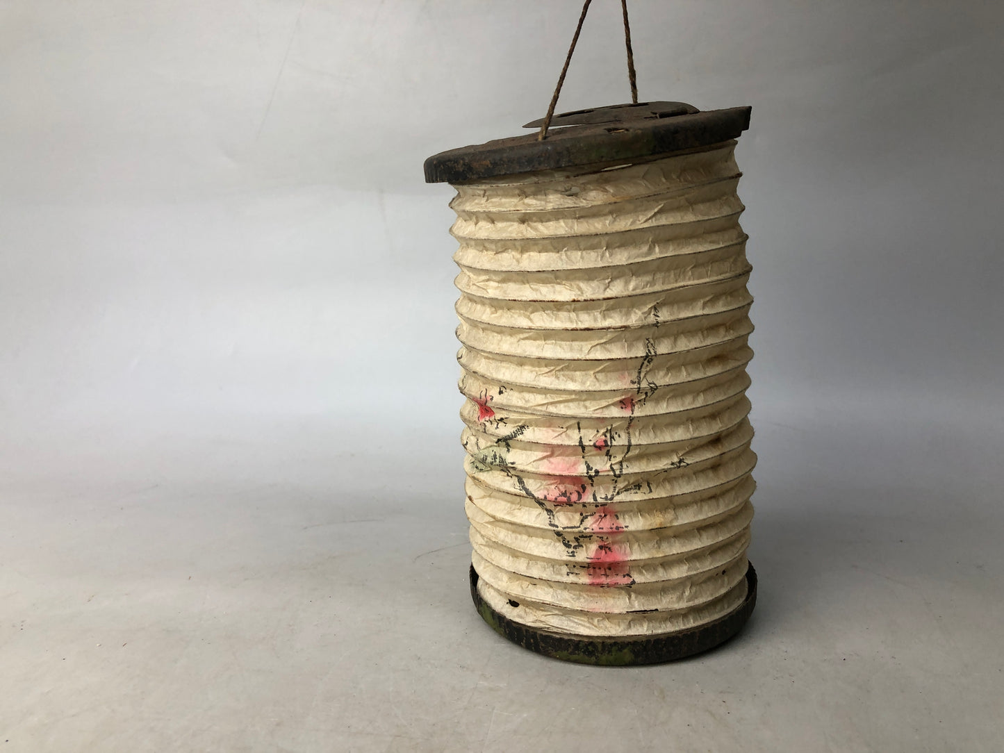 Y8079 ANDON Foldable portable paper lantern candle holder Japan antique vintage