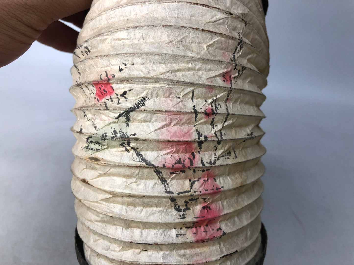 Y8079 ANDON Foldable portable paper lantern candle holder Japan antique vintage