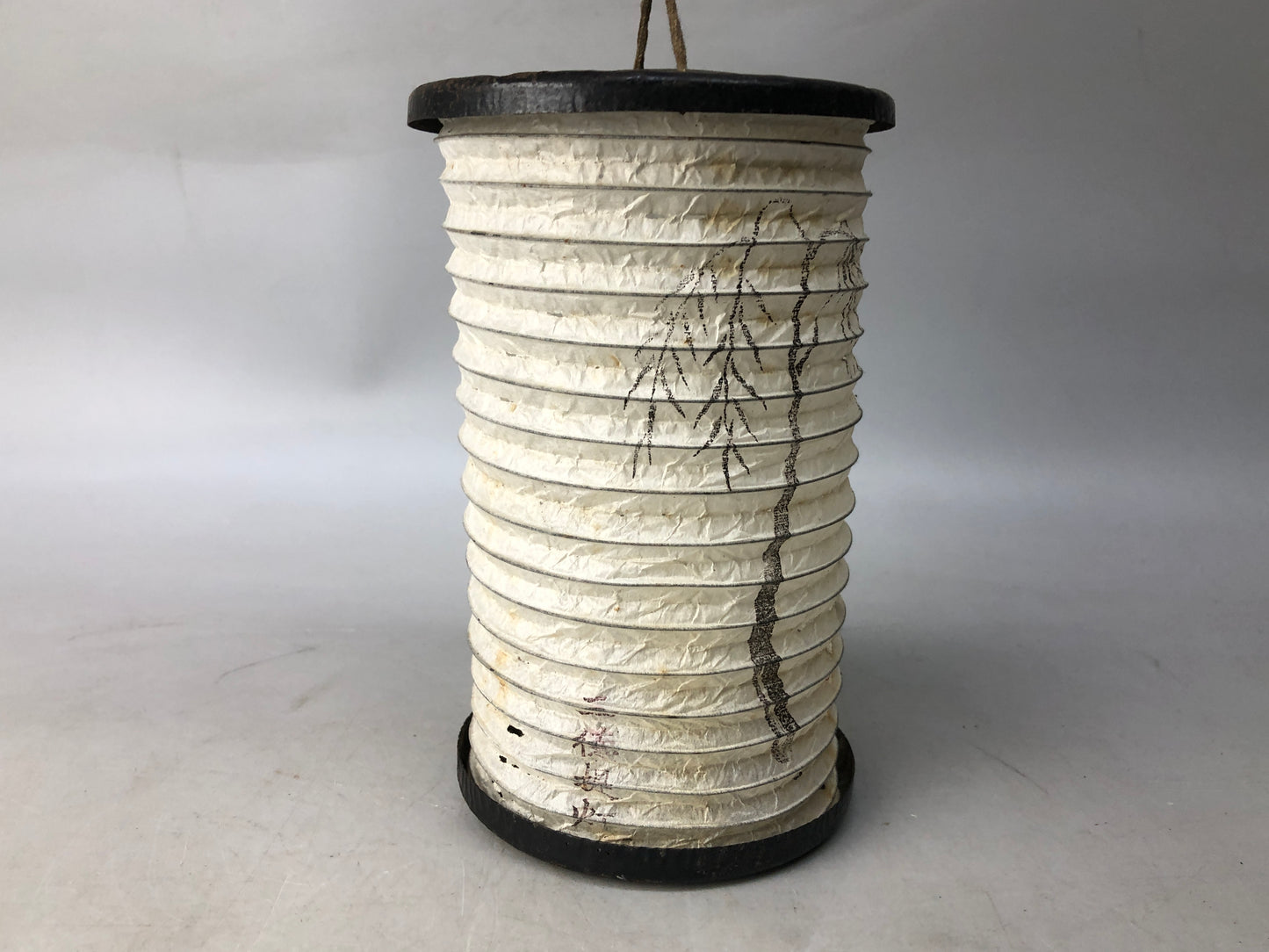 Y8084 ANDON Foldable portable paper lantern candle holder Japan antique vintage