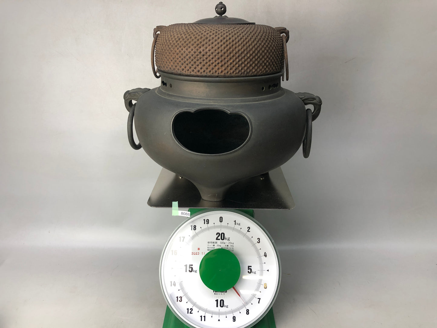 Y8088 CHAGAMA Copper brazier Iron kettle pot teapot Japan antique tea ceremony