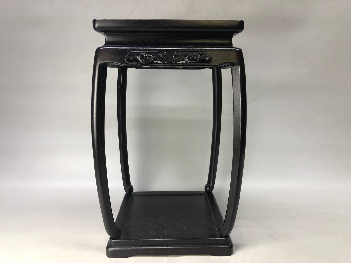 Y8096 FLOWER STAND Karaki wood openwork Japan antique ikebana decor interior