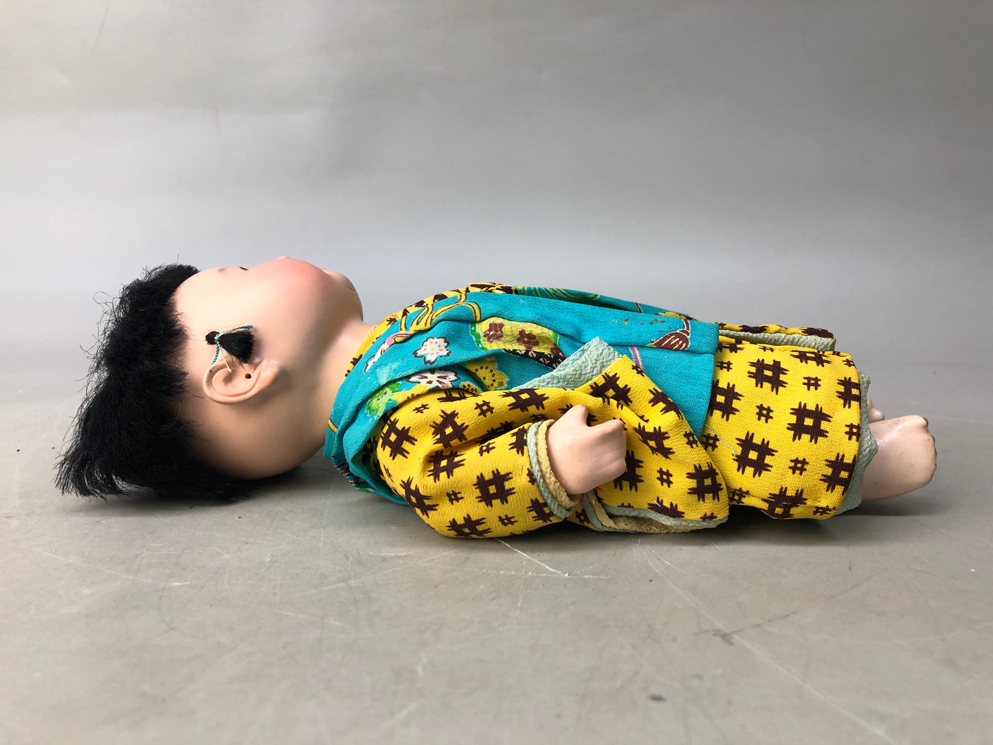Y8126 NINGYO Japanese doll child boy box Japan antique interior figurine figure