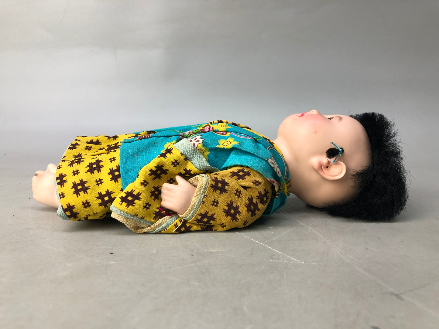 Y8126 NINGYO Japanese doll child boy box Japan antique interior figurine figure