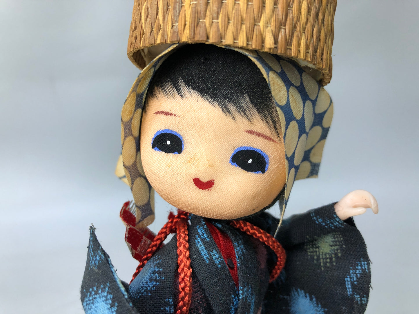 Y8149 NINGYO Japanese doll farmer girl Japan antique interior figurine decor