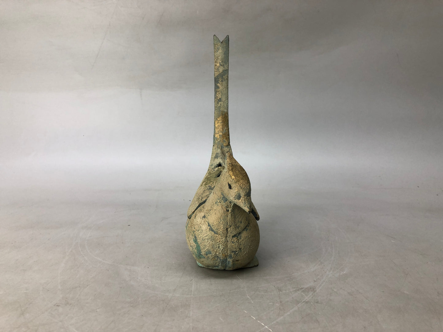 Y8166 KOURO metal Bird Japan antique fragrance incense burner aromatherapy aroma