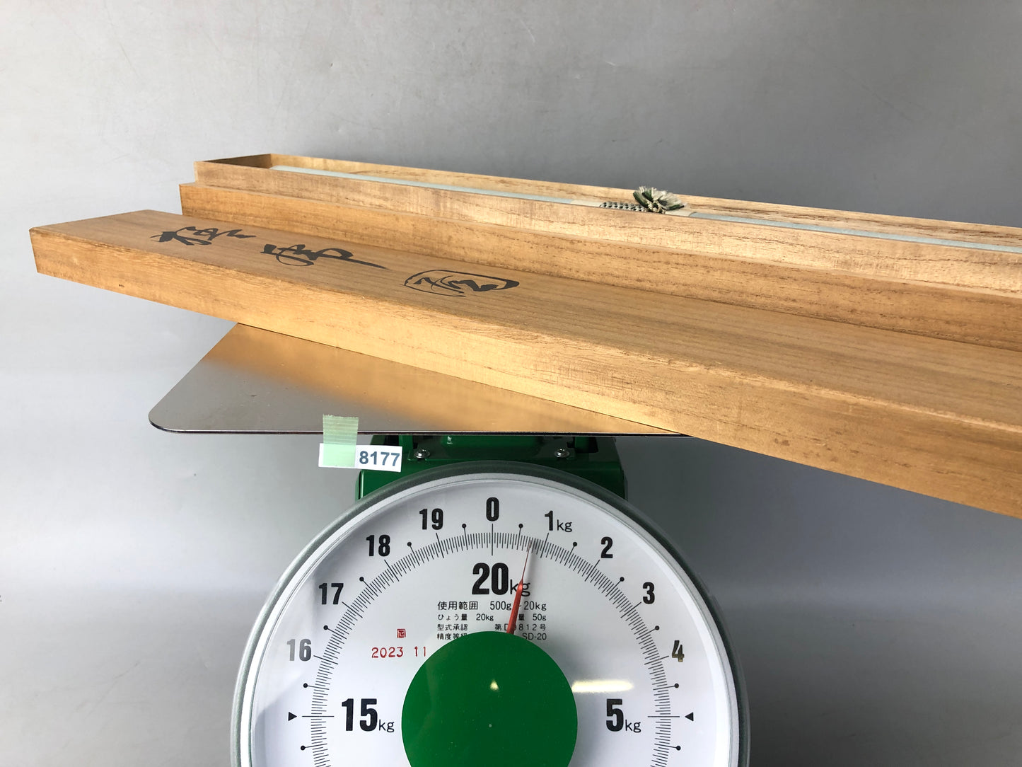 Y8177 KAKEJIKU Tiger signed box Japan antique hanging scroll art decor interior