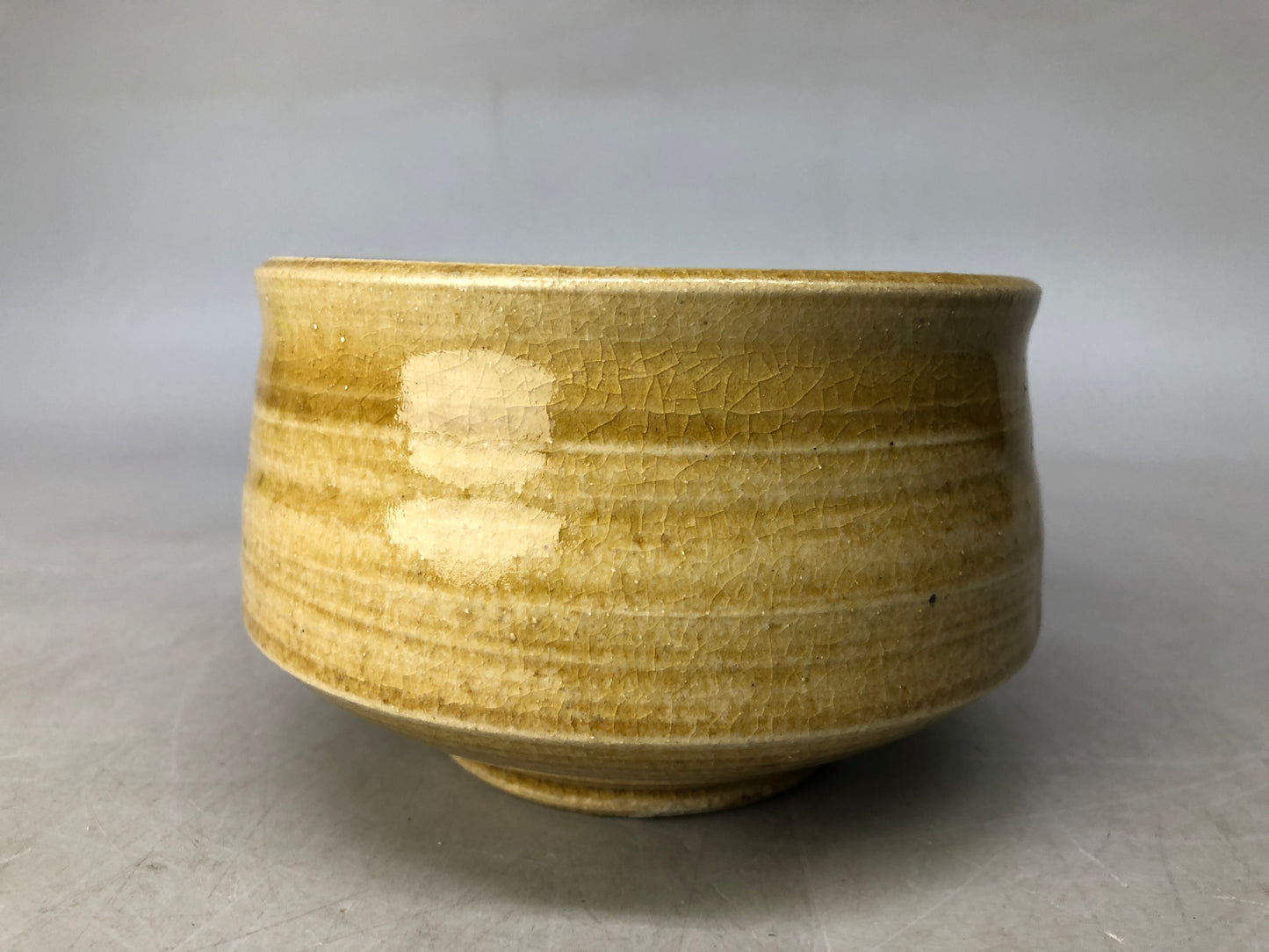 Y8210 CHAWAN Kiseto-ware bowl signed box Japan antique tea ceremony pottery cup