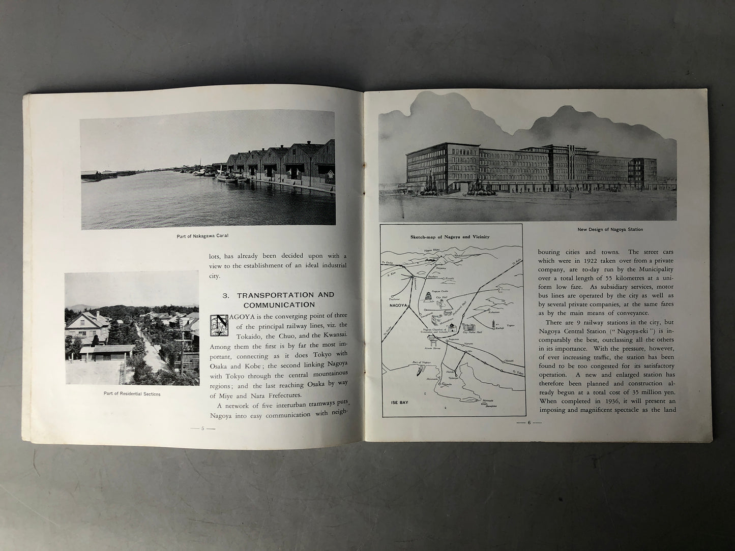 Y8244 BOOK Prewar tourist guide Nagoya English translation Japan antique reading