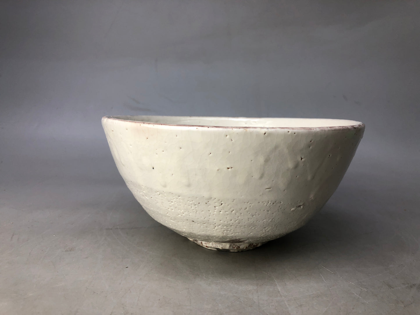 Y8270 CHAWAN Seto-ware Kohiki bowl signed box Japan antique tableware kitchen