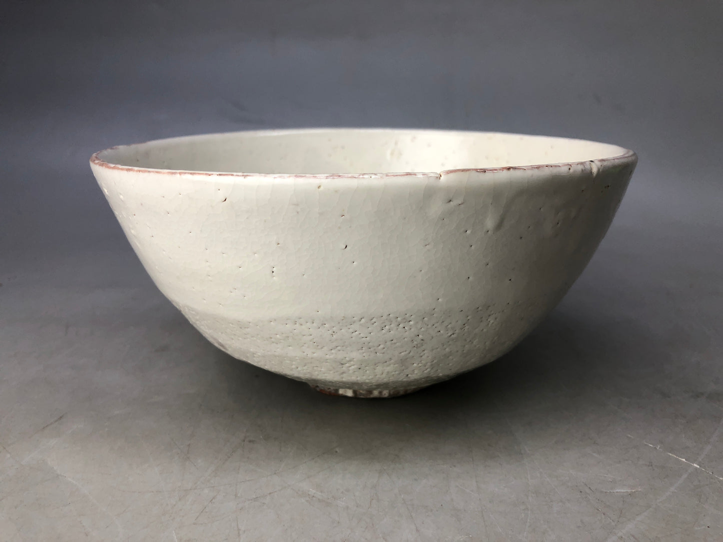 Y8270 CHAWAN Seto-ware Kohiki bowl signed box Japan antique tableware kitchen