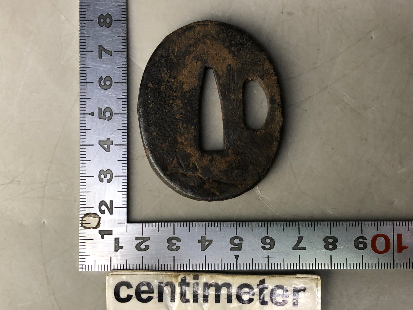 Y8317 TSUBA Iron sword guard Japan samurai katana koshirae fittings edo bushi