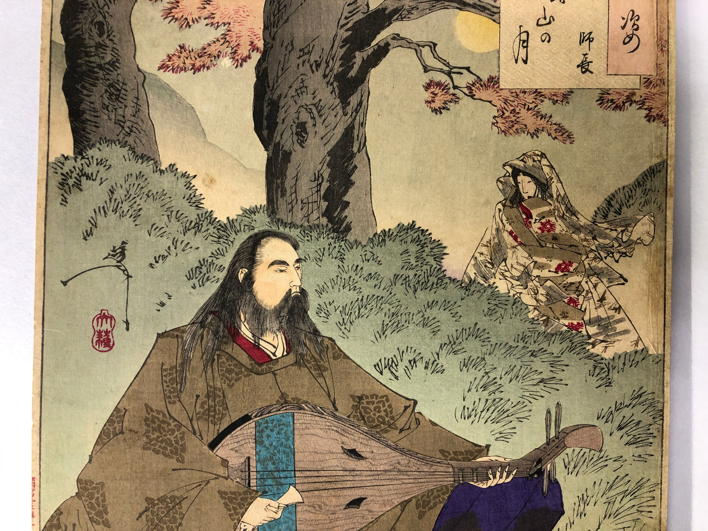 Y8329 WOODBLOCK PRINT Tsukioka Yoshitoshi single piece Japan Ukiyoe antique art
