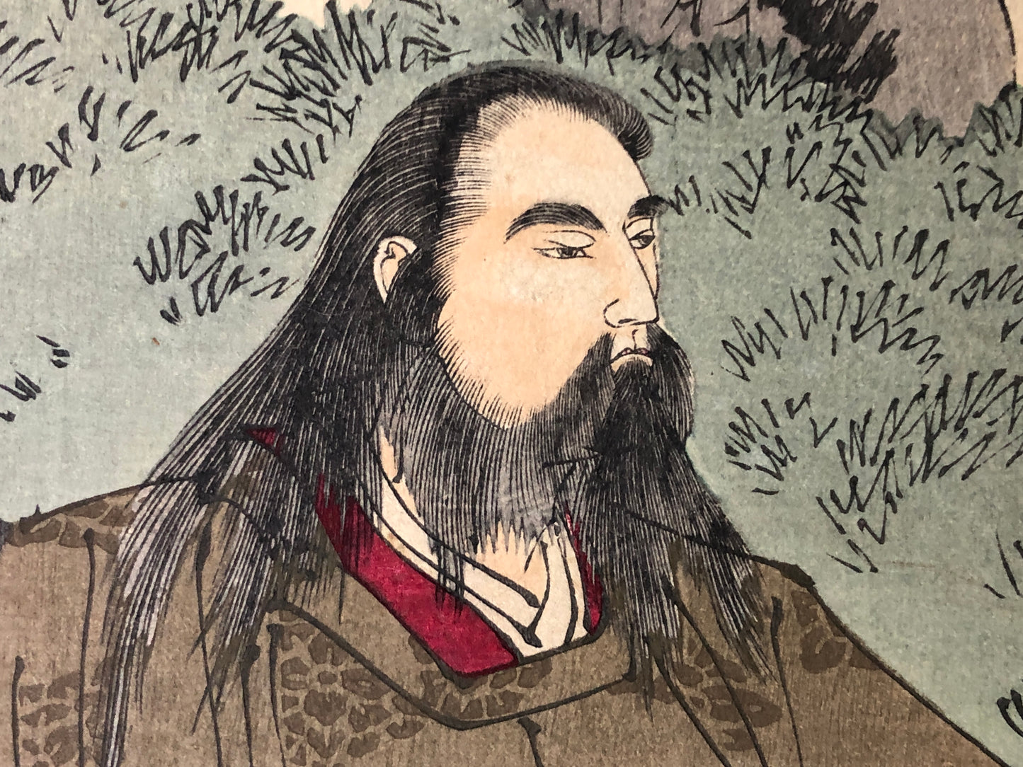 Y8329 WOODBLOCK PRINT Tsukioka Yoshitoshi single piece Japan Ukiyoe antique art