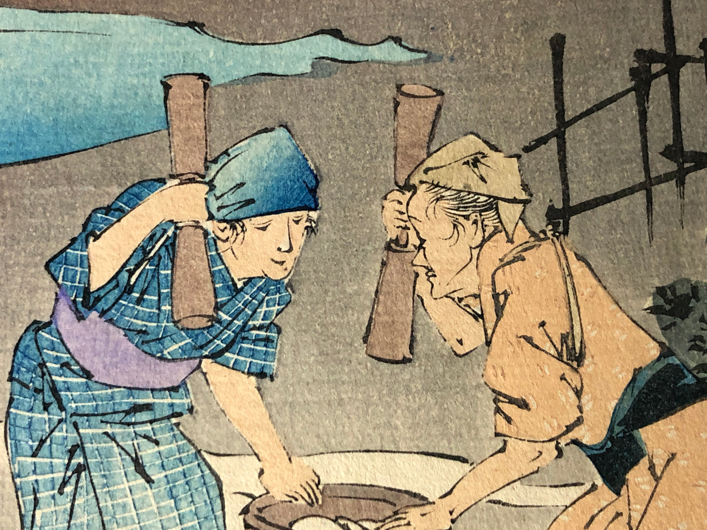 Y8334 WOODBLOCK PRINT Tsukioka Yoshitoshi single piece Japan Ukiyoe antique art