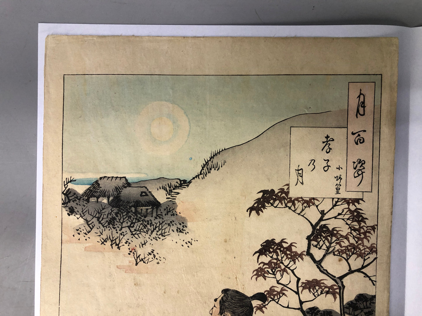 Y8339 WOODBLOCK PRINT Tsukioka Yoshitoshi single piece Japan Ukiyoe antique