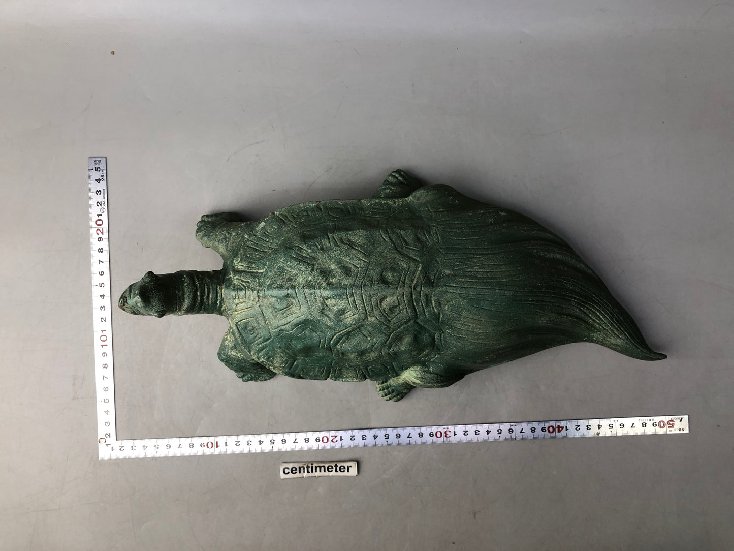 Y8346 OKIMONO copper Turtle figurine Japan antique interior figure decor
