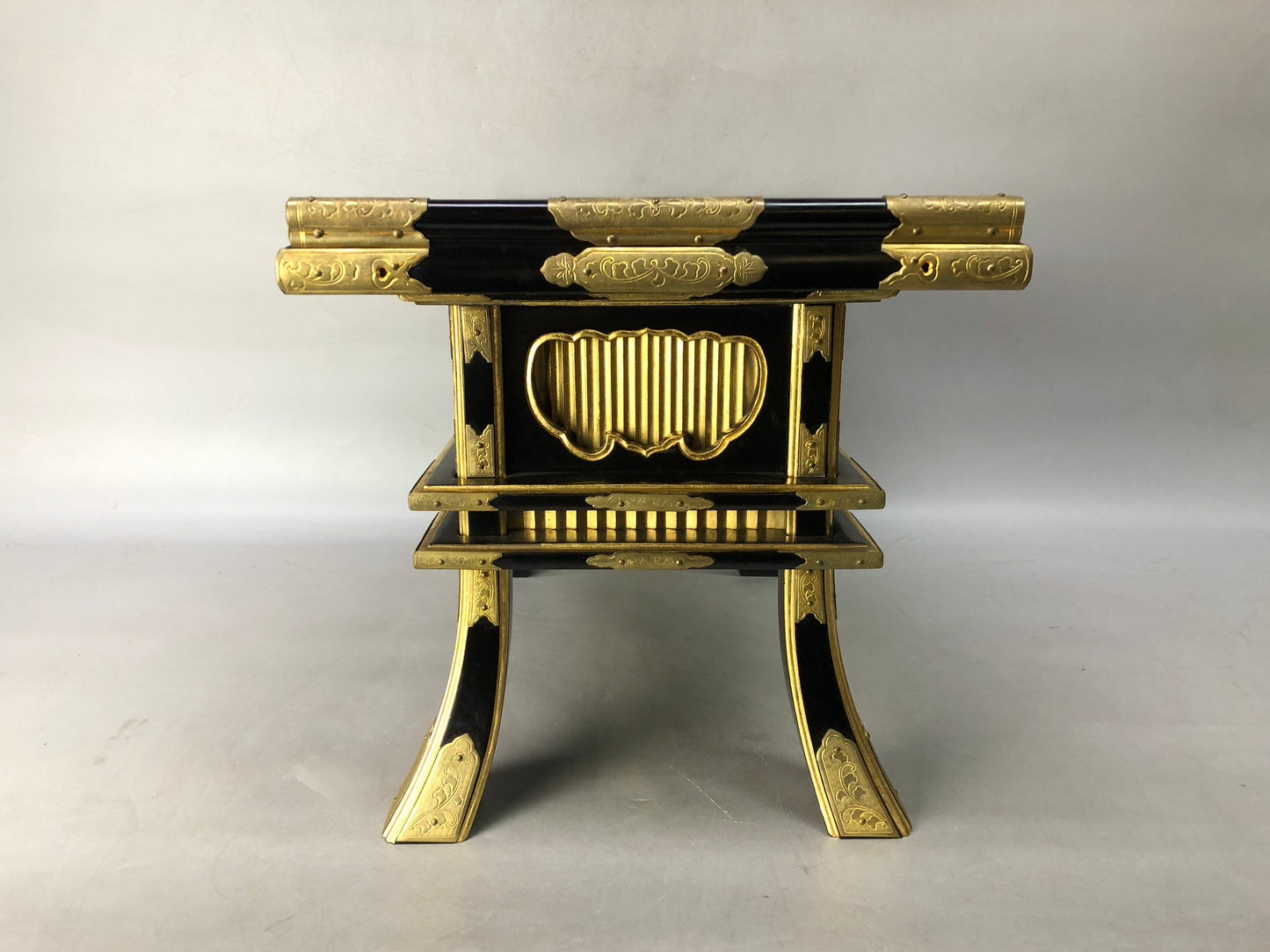 Y8391 Buddhist Altar Equipment sutra reading desk box Japan antique Buddhism
