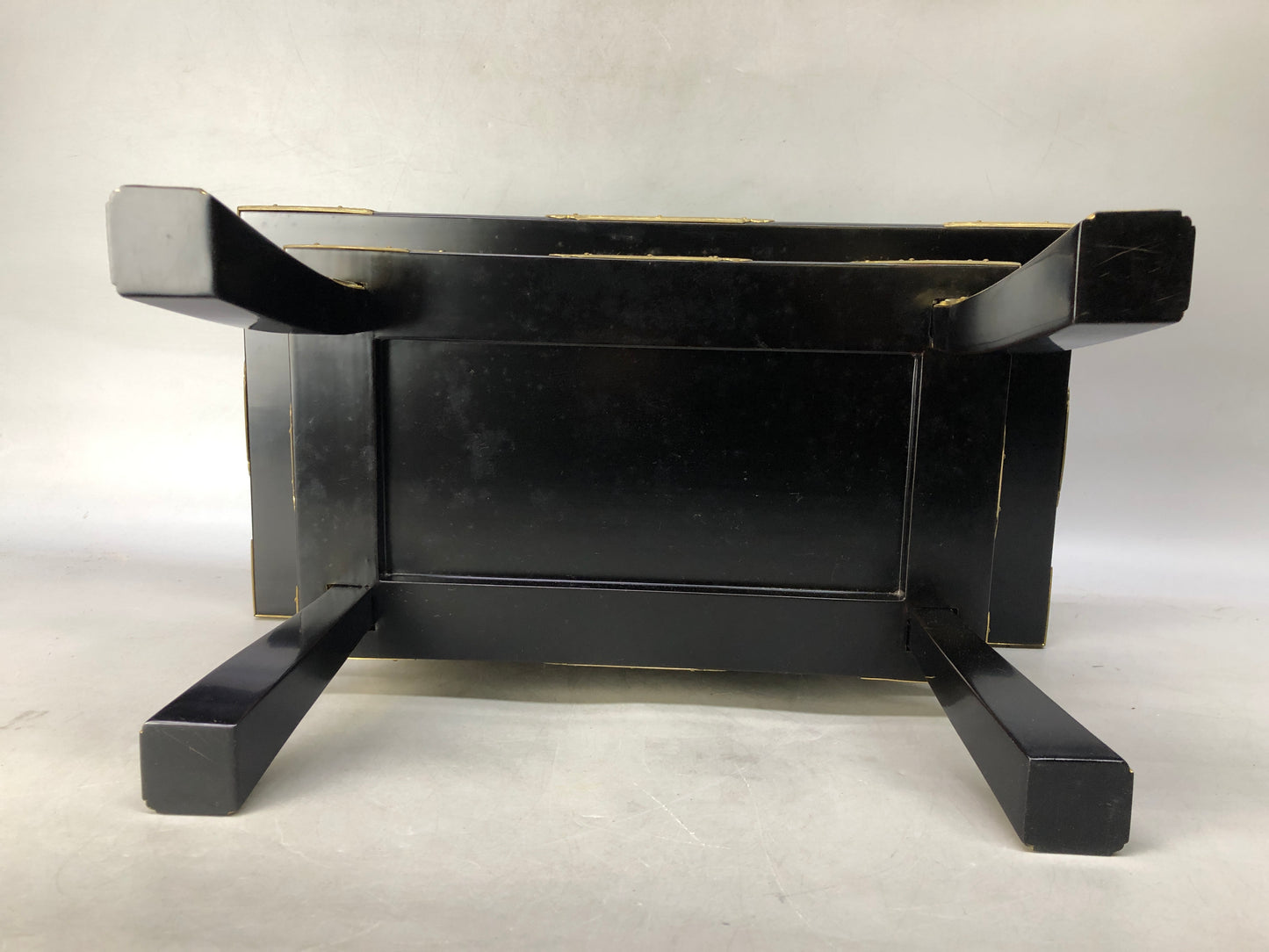 Y8391 Buddhist Altar Equipment sutra reading desk box Japan antique Buddhism