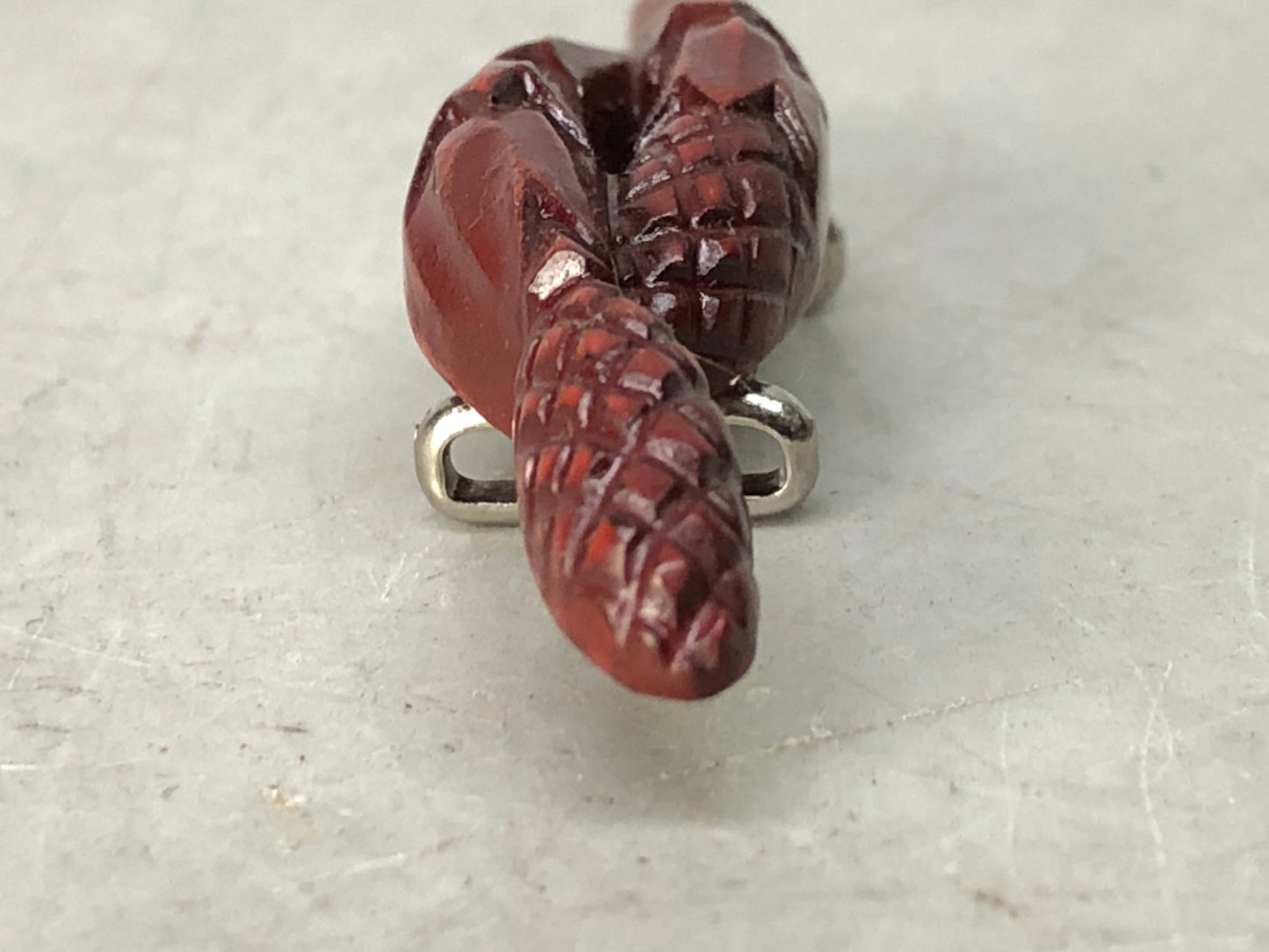 Y8394 OBIDOME Sash clip brooch Horsetail box Japan antique kimono accessory