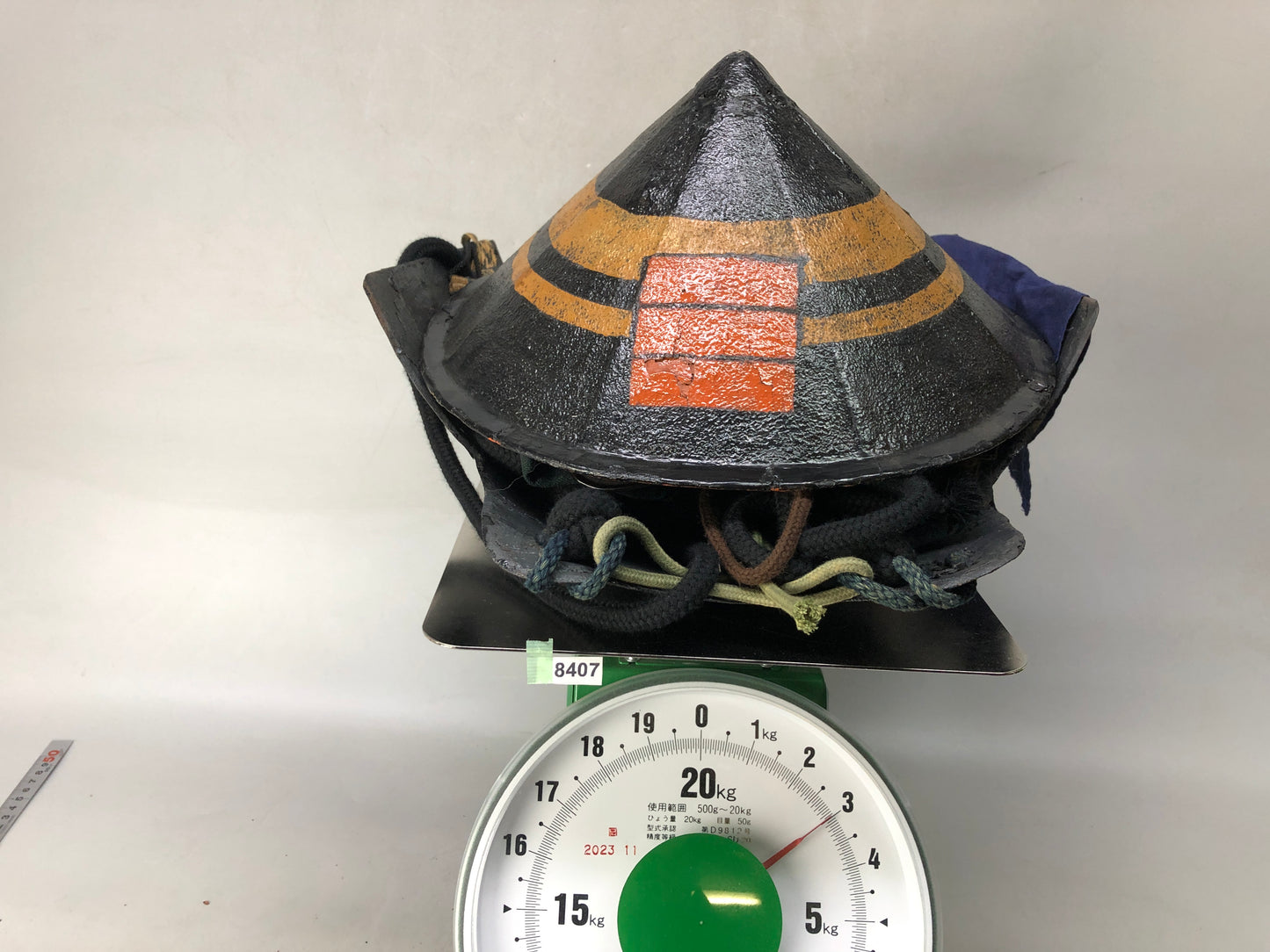 Y8407 YOROI Infantry Armor full set Jingasa Japan antique Samurai warrior bushi