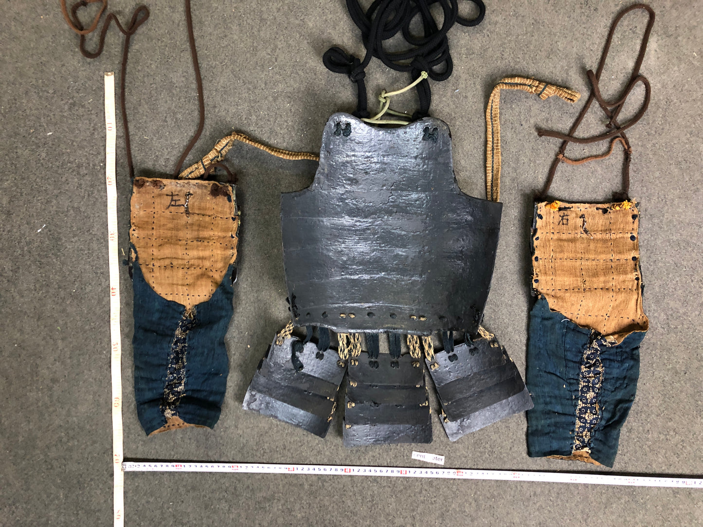 Y8407 YOROI Infantry Armor full set Jingasa Japan antique Samurai warrior bushi