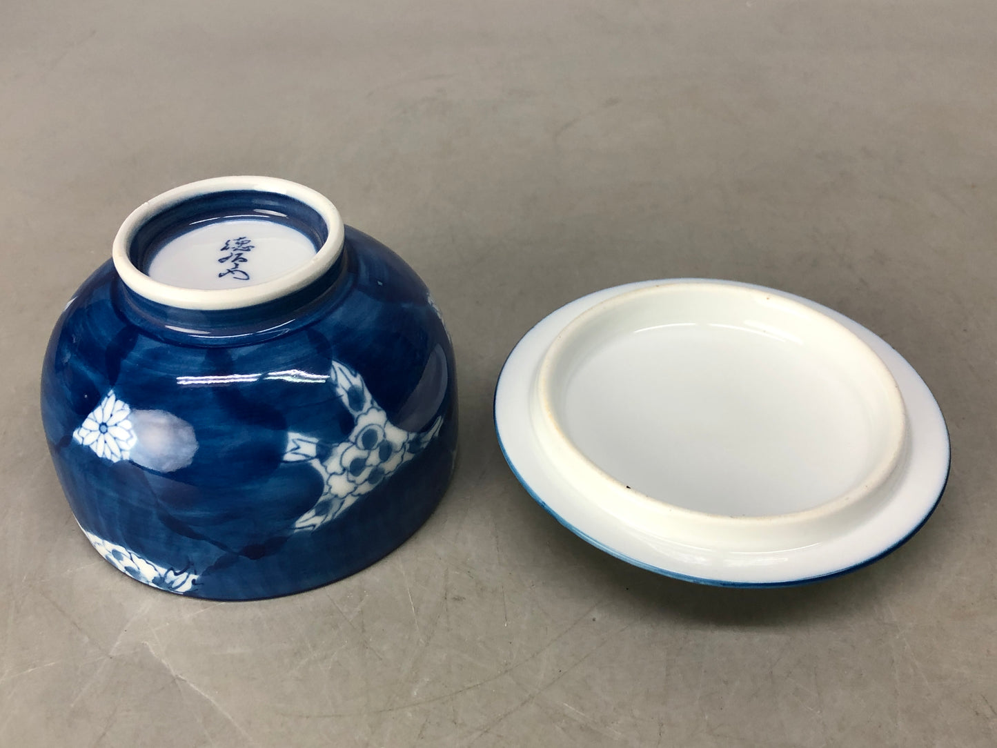 Y8411 CHAWAN Arita-ware teapot pot cup set signed box Japan antique Sencha