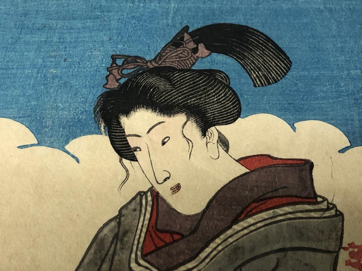 Y8421 WOODBLOCK PRINT Kuniyoshi Beautiful woman Japan Ukiyoe antique art decor