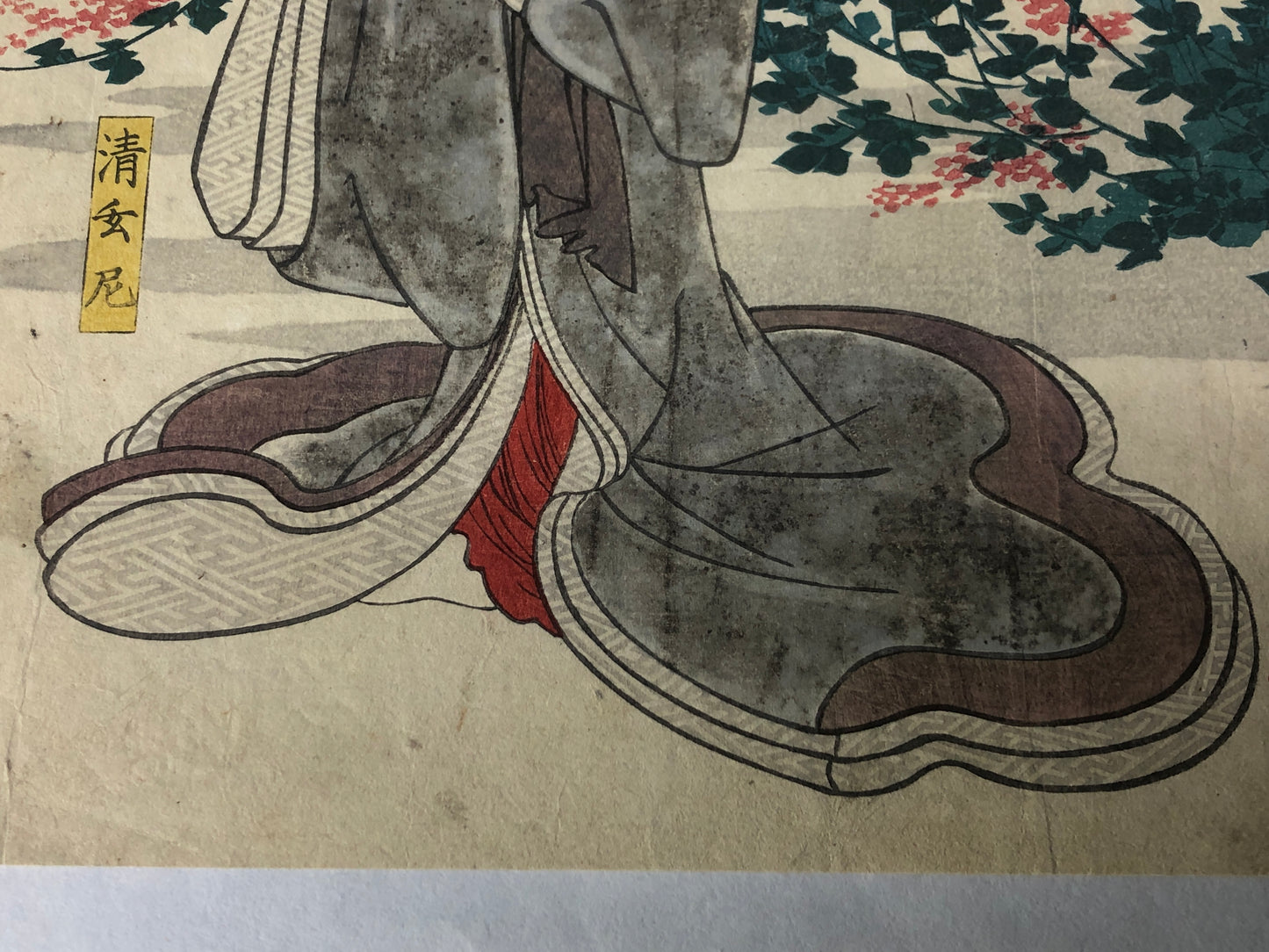 Y8421 WOODBLOCK PRINT Kuniyoshi Beautiful woman Japan Ukiyoe antique art decor